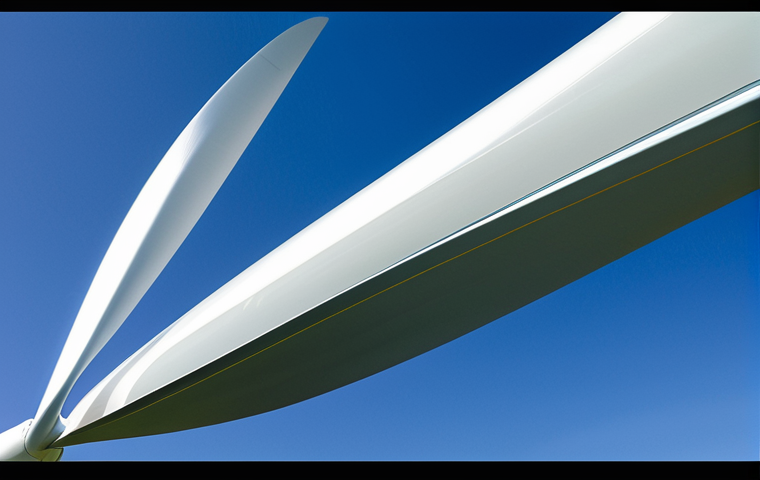 Wind Turbine Blade Close-up**
"Close-up of a modern wind turbine blade made of composite materials, showcasing its aerodynamic airfoil shape, sunlight reflecting off the smooth, coated surface, emphasizing the innovative material science, fully clothed, safe for work, appropriate content, perfect anatomy, natural proportions, professional photography, high quality, daytime."
**